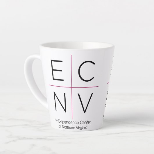 ECNV Latte Tasse (Linke Ecke)