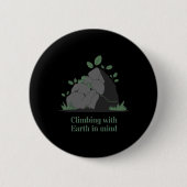Eco-friendly Climbing Design  Button (Vorderseite)