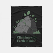 Eco-friendly Climbing Design Fleecedecke (Vorderseite)