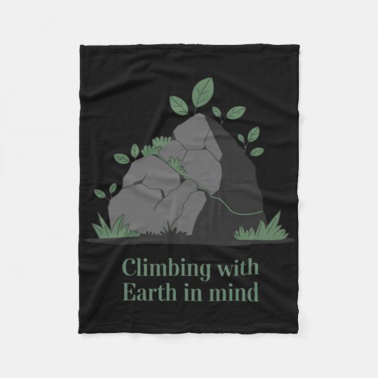 Eco-friendly Climbing Design Fleecedecke (Vorderseite)