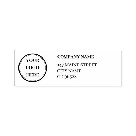 Eco-Friendly Custom Logo Self-Inking Rubber Stamp Permastempel (Design)