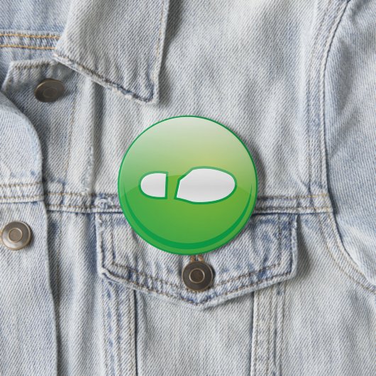 Eco-Friendly Green Footprint Icon Button (Beispiel)