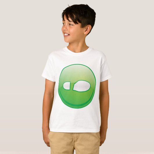 Eco-Friendly Green Footprint Icon T-Shirt (Vorne ganz)