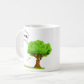 Eco-Friendly Tree Love CO2  Kaffeetasse (Vorderseite Links)