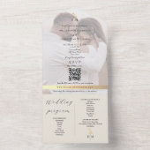Eco-Friendly Wedding Program All In One Invitation Einladung (Innen Boden)