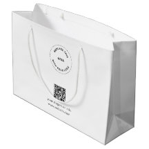 Eco Kraft Individuelles Logo & QR Geschenktasche f