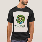 Eco-Nature Geometric Lion T-Shirt (Vorderseite)