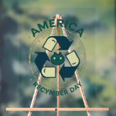 Eco Warrior Recycle Day Shirt Acrylschild (Neutral)