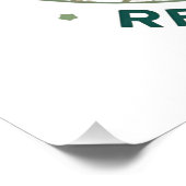 Eco Warrior Recycle Day Shirt Poster (Ecke)