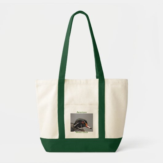 EcoBag: Amerikanische hölzerne Ente Tragetasche (Vorne)