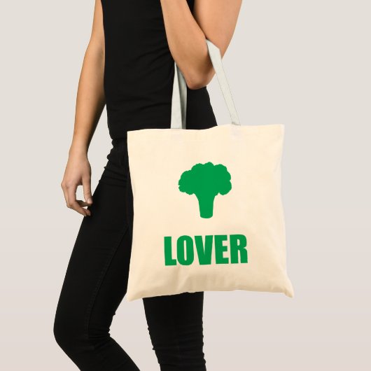 Ecobag „Broccoli Lover " Tragetasche (Vorderseite (Produkt))