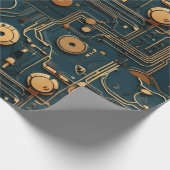 EcoFusion: Gerecycelt Tech-Hintergrundbild Geschenkpapier (Ecke)