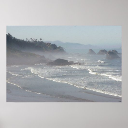 Ecola Beach View Poster (Vorne)