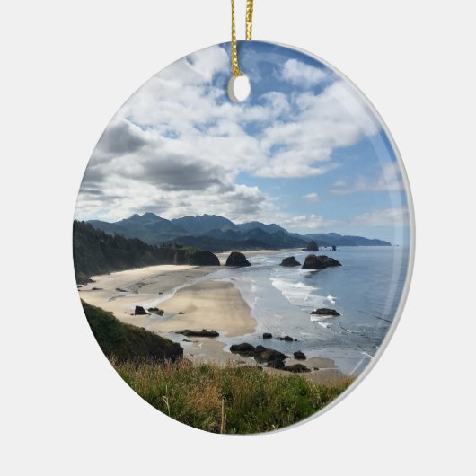 Ecola Staat Beach, OR Keramik Ornament (Links)