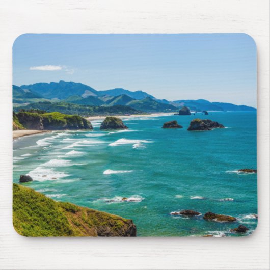 Ecola Staat Park, Oregon. Panorama des Crescent Mousepad (Vorne)