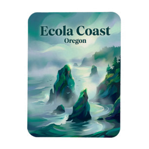 Ecola State Park Oregon Magnet