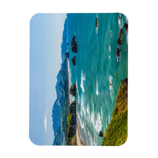 Ecola State Park, Oregon. Panorama of Crescent Magnet (Vertikal)