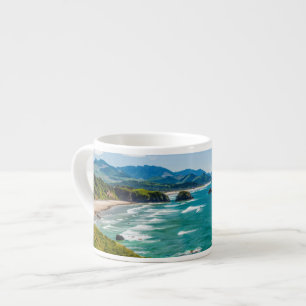 Ecola State Park, Oregon. Panorama von Crescent Espressotasse