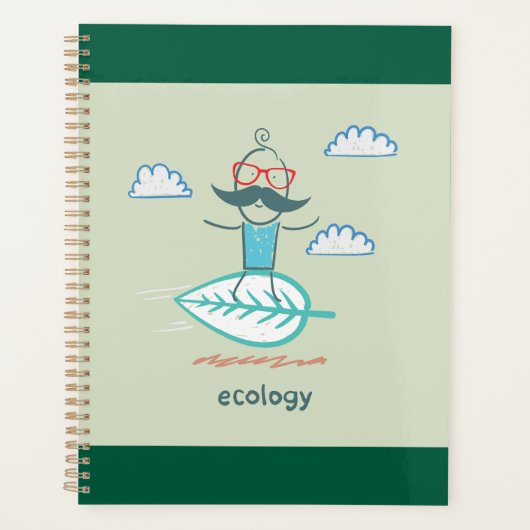 Ecology Surfer Sustainable Life Hipster Planer (Vorderseite)