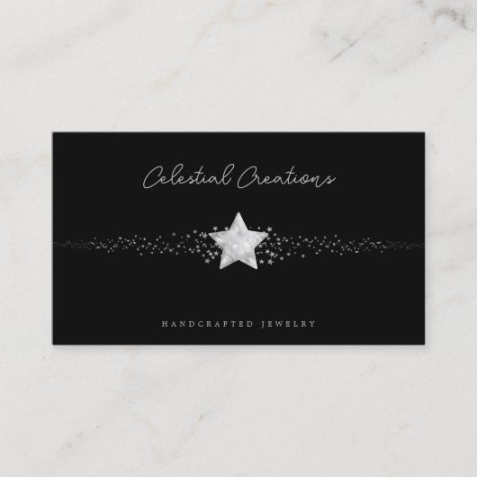 Ecommerce Celestial Business Card Visitenkarte (Vorderseite)