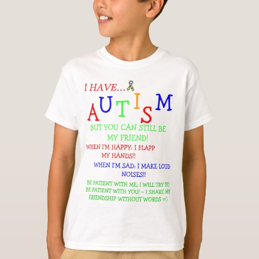 Econo~Autistic Friendz~Silent Freundschaften! T-Shirt (Vorderseite)