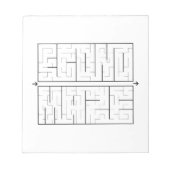 Econo-Maze - Notizblock (Vorderseite)