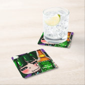 EconoCoasters Cachytan Beerland Set Rechteckiger Pappuntersetzer (Vor Ort)