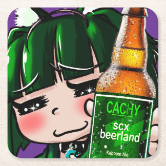 EconoCoasters Cachytan Beerland Set Rechteckiger Pappuntersetzer