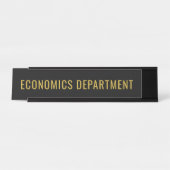 Economics Department Custom Academic Room Schreibtischnamensplakette (Vorderseite )