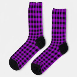 EcoPurple Checkered Socken