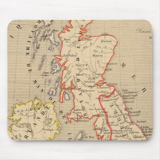 Ecosse, Irlande et Man en 1100 Mousepad (Vorne)