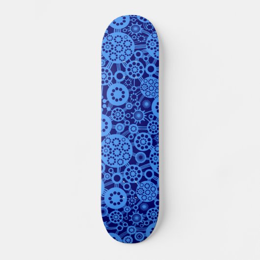 Ecosystem - Baby Blue on Dp Navy Skateboard (Vorderseite)