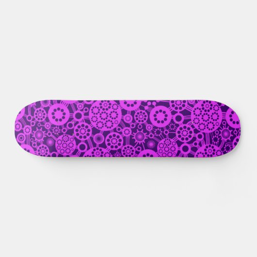 Ecosystem - Leichte Violette auf Lila Skateboard (Horizontal)