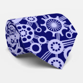 Ecosystem - Pulverblau auf der DP-Marine Krawatte (Gerollt)