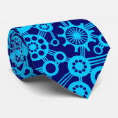 Ecosystem - Sky Blue on Dp Navy Krawatte (Gerollt)