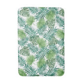 Ecotic Tropical Palm Leafes Muster Badematte (Vorderseite Vertikal)