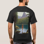 EcoVibes: Nature-Inspiriert grafischer T - Shirt (Rückseite)
