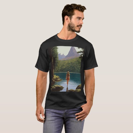 EcoVibes: Nature-Inspiriert grafischer T - Shirt (Vorne ganz)