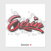 Ecrin red Heart Graffiti Aufkleber Sticker (Blatt)