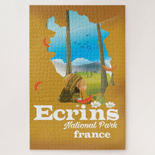 Ecrina, Nationalpark Frankreich Puzzle (Vertikal)