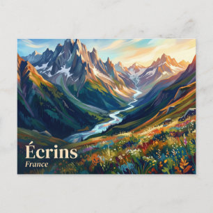 Écrins-Nationalpark Frankreich Postkarte