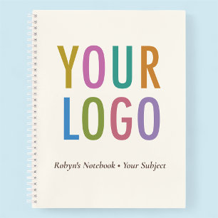 Ecru 8.5x11 kundenspezifisches Notebook mit Logo u Notizblock