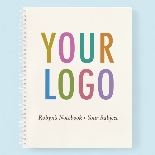 Ecru 8.5x11 kundenspezifisches Notebook mit Logo u Notizblock