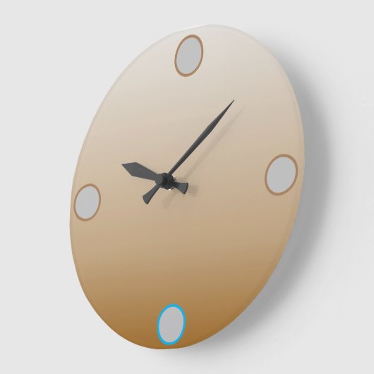 ECRU Acrylwanduhr | m3galleryStudio Große Wanduhr (Winkel)