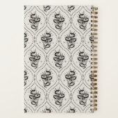 Ecru | Botanical Snake Personalized Notizblock (Rückseite)