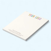 Ecru Cream Ivory Notepad Benutzerdefiniertes Logo Notizblock