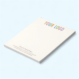 Ecru Cream Ivory Notepad Benutzerdefiniertes Logo  Notizblock