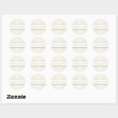 Ecru Damask Wedding Stickers (Blatt)