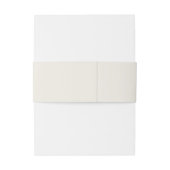 Ecru Einladung Bauchband Einladungsbanderole (Rückseitenbeispiel)