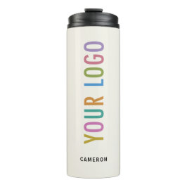 Ecru-Flasche mit dem Firmenlogo 12oz Thermosbecher